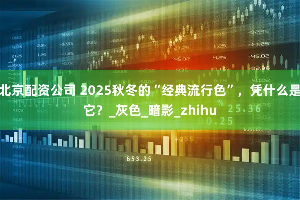 北京配资公司 2025秋冬的“经典流行色”，凭什么是它？_灰色_暗影_zhihu